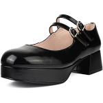Zapatos negros de tacón de verano talla 36 para mujer 