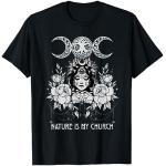 La bruja Wicca Nature Is My Church Camiseta
