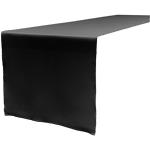 Homxi Camino de mesa moderno, 14 x 95 pulgadas, patrón geométrico de  poliéster, camino de mesa para sala de estar, color negro