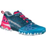 Zapatillas azules de running rebajadas acolchadas La Sportiva Bushido talla 38 para mujer 