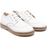 Zapatos blancos de goma con puntera redonda rebajados con cordones formales talla 22 para mujer 