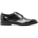 Zapatos negros de ante con puntera redonda con cordones formales con logo OFFICINE CREATIVE ITALIA talla 45 