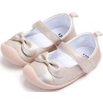 LACOFIA Bailarinas bebé niña Zapatos Antideslizantes Primeros Pasos para bebé niñas con Suela Gold 23