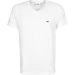 Lacoste Basic Sport V-Neck Camiseta de hombre, Talla M, blanco