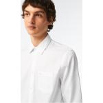 Camisas blancas de popelín de traje  cocodrilo Lacoste talla M para hombre 