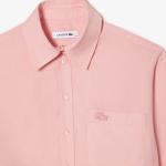Camisas rosas de tencel Lacoste talla XL para mujer 