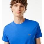 Camisetas deportivas azules de algodón tallas grandes con cuello redondo de punto Lacoste talla 6XL para hombre 