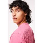 Camisetas estampada rosas de algodón tallas grandes de punto Lacoste talla 3XL para hombre 