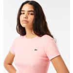 Camisetas rosas de algodón de algodón  Lacoste talla M para mujer 