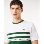 Camisetas blancas de algodón de tenis tallas grandes con logo Lacoste talla 3XL para hombre 