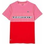 Camisetas deportivas rojas Lacoste para hombre 