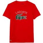Camisetas deportivas rojas Lacoste para hombre 