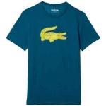 Camisetas deportivas verdes transpirables Lacoste para hombre 