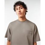 Camisetas grises de algodón de algodón  tallas grandes informales Lacoste con bordado talla XXL para hombre 