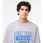 Camisetas estampada grises de algodón vintage cocodrilo Lacoste talla XXS para hombre 