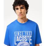 Camisetas estampada azules de algodón tallas grandes vintage cocodrilo Lacoste talla 4XL para hombre 