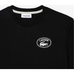 Camisetas estampada negras de algodón cocodrilo Lacoste LA para mujer 
