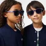 Gafas azules de poliester de sol infantiles Lacoste Talla Única para niño 