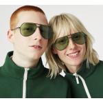 Gafas verdes de metal de sol vintage Lacoste Talla Única para mujer 