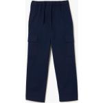 Pantalones cargo azul marino de algodón Lacoste para hombre 