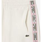 Pantalones blancos de algodón de chándal tallas grandes con logo Lacoste talla XXL para hombre 