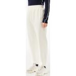 Pantalones blancos de algodón de chándal cocodrilo Lacoste para mujer 