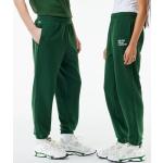 Pantalones verdes de algodón de chándal Lacoste con bordado talla XXS 