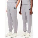 Pantalones grises de algodón de chándal Lacoste con bordado talla XS 