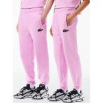 Pantalones rosas de algodón de chándal Lacoste talla L 