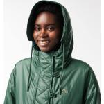 Abrigos verdes de algodón con capucha  impermeables Lacoste talla XXL para mujer 