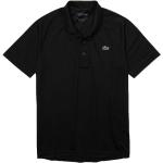 Camisetas deportivas negras de poliester rebajadas cocodrilo Lacoste talla M para hombre 