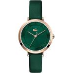 Relojes verdes de pulsera Cuarzo analógicos con correa de piel Lacoste para mujer 