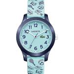 Relojes azules celeste de silicona de pulsera Cuarzo analógicos Lacoste para mujer 