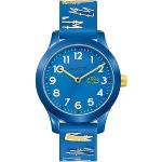 Relojes azules de silicona de pulsera rebajados Cuarzo analógicos Lacoste para mujer 