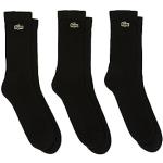 Calcetines deportivos negros de algodón rebajados cocodrilo Lacoste talla 43 para mujer 