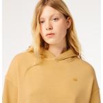 Sudaderas amarillas de algodón con capucha Lacoste talla S para mujer 