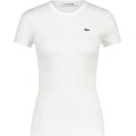 Camisetas blancas de cuello redondo con cuello redondo informales Lacoste talla L para mujer 