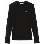 Camisetas negras de manga larga manga larga Lacoste talla 3XL para mujer 