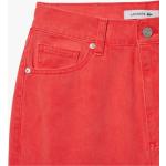 Jeans desgastados rojos de algodón desgastado Lacoste talla 7XL para mujer 