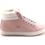 Zapatillas rosas de goma de piel rebajadas Lacoste talla 40 para mujer 