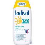 Cremas solares para la piel seca con factor 30 de 30 ml Ladival textura en leche 