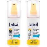 Cremas corporales para tratar el daño del sol sin aceite para la piel acneica de 150 ml Ladival 