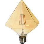Lámparas LED doradas de vidrio vintage 