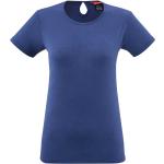Camisetas deportivas azules de poliester rebajadas de verano con cuello redondo de punto Lafuma talla S de materiales sostenibles para mujer 