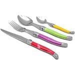 Tenedores multicolor de acero en pack de 24 piezas 