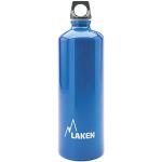 LAKEN Futura Botella de Agua, Cantimplora de Aluminio Boca Estrecha 1L, Azul