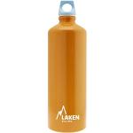 LAKEN Futura Botella de Agua, Cantimplora de Aluminio Boca Estrecha 1L, Naranja