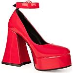 Sandalias rojas de tiras Lamoda talla 39 para mujer 
