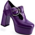 Zapatos lila de tacón Lamoda talla 41 para mujer 