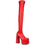 Botas altas rojas de goma Lamoda talla 39 para mujer 